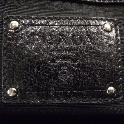 Prada Cervo Lux Chain Shoulder Bag Black 8 of 12