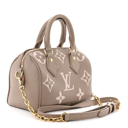 Louis Vuitton Empreinte Monogram Giant Speedy Bandouliere 20 Creme Beige 3 of 10