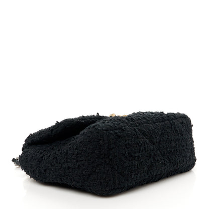 Chanel Tweed Quilted Medium Chanel 19 Flap Black 4 of 11
