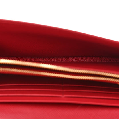 Prada Saffiano Lock Portafogli Flap Wallet Fuoco 5 of 10