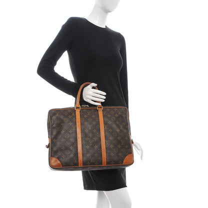 Louis Vuitton Monogram Porte Documents Voyage Soft Briefcase 2 of 16