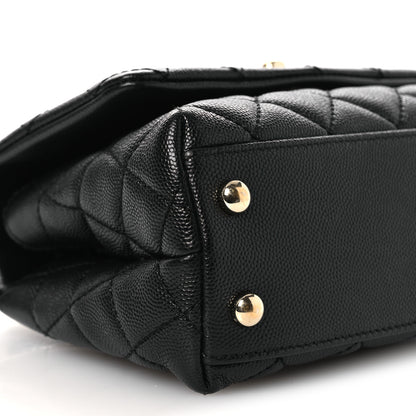 Chanel Caviar Quilted Extra Mini Coco Handle Flap Black 9 of 11