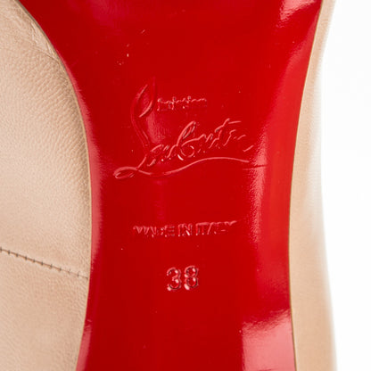 Christian Louboutin Kid Pigalle 100 Pumps 38 Nude 6 of 7