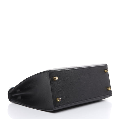 Hermes Epsom Kelly Sellier 25 Black 6 of 34
