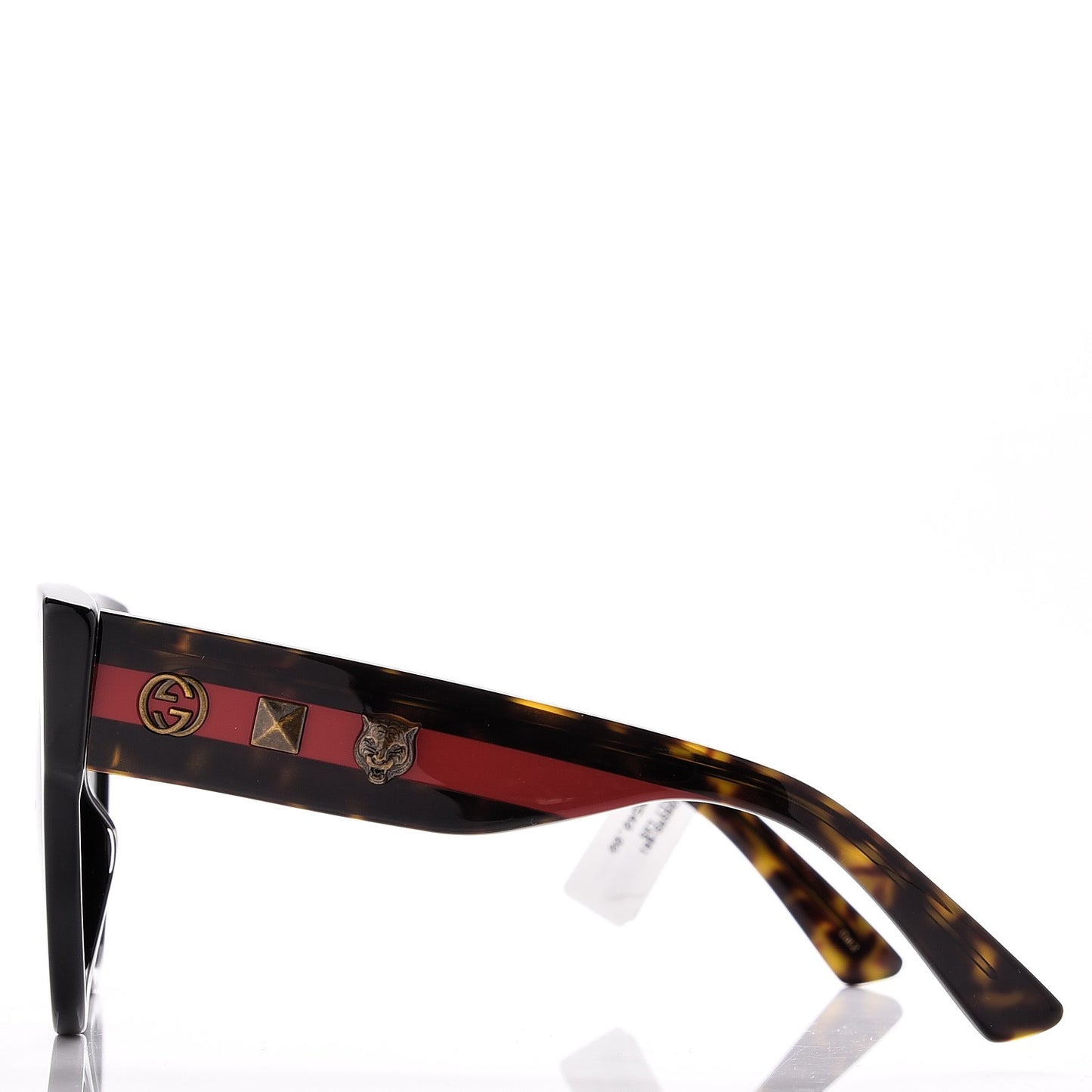 Square Frame Web Sunglasses GG0059S Black