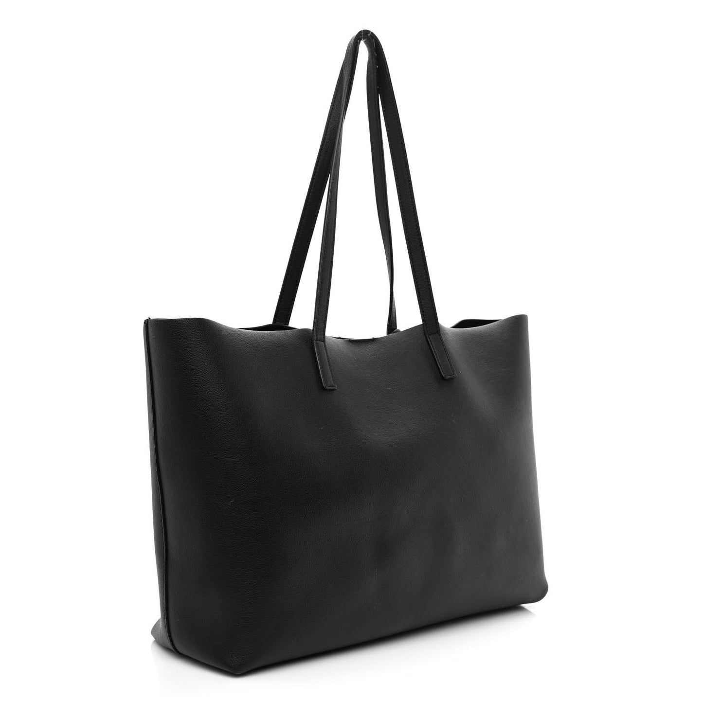 Calfskin Large Shopping Tote Black