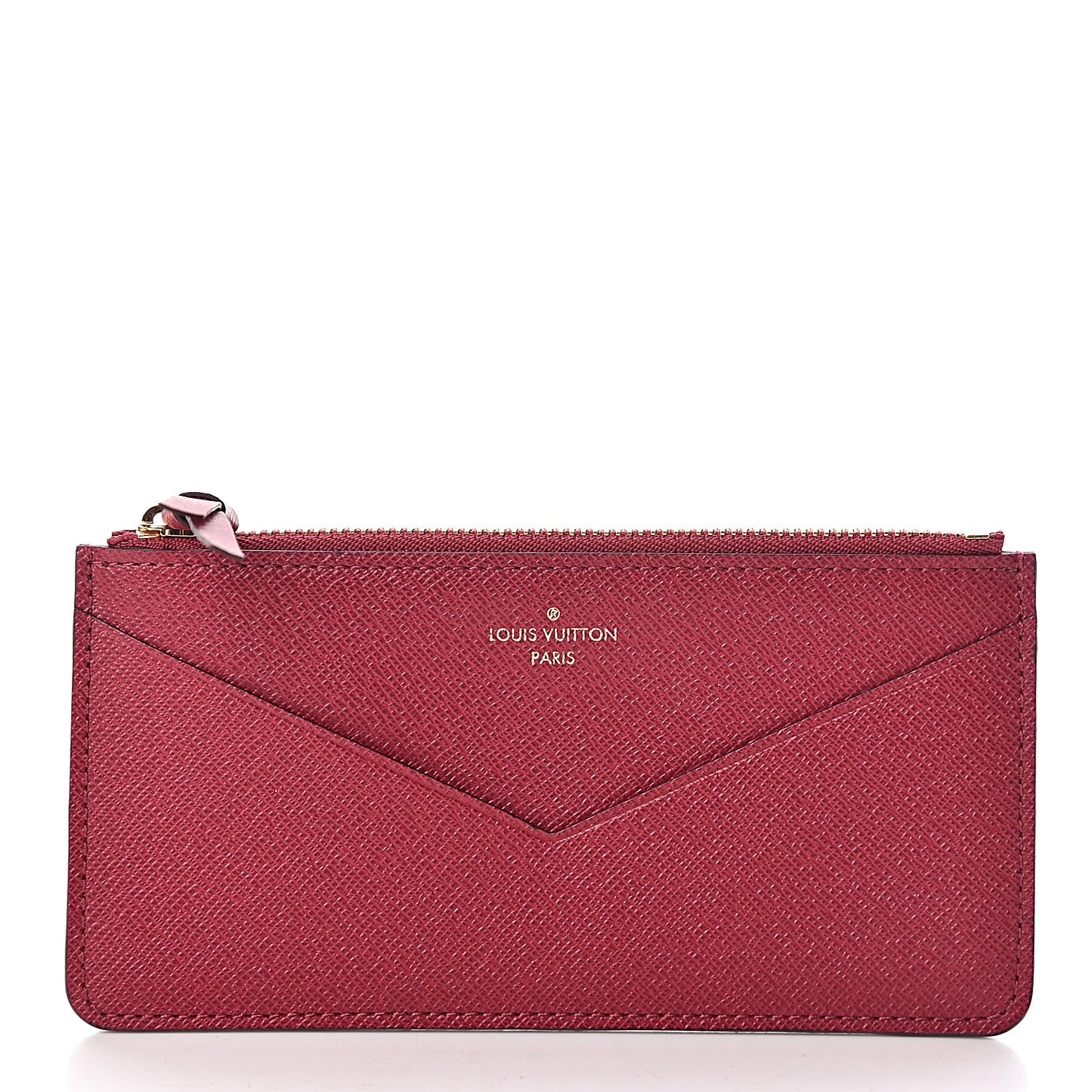 Calfskin Jeanne Wallet Zippered Insert Fuchsia