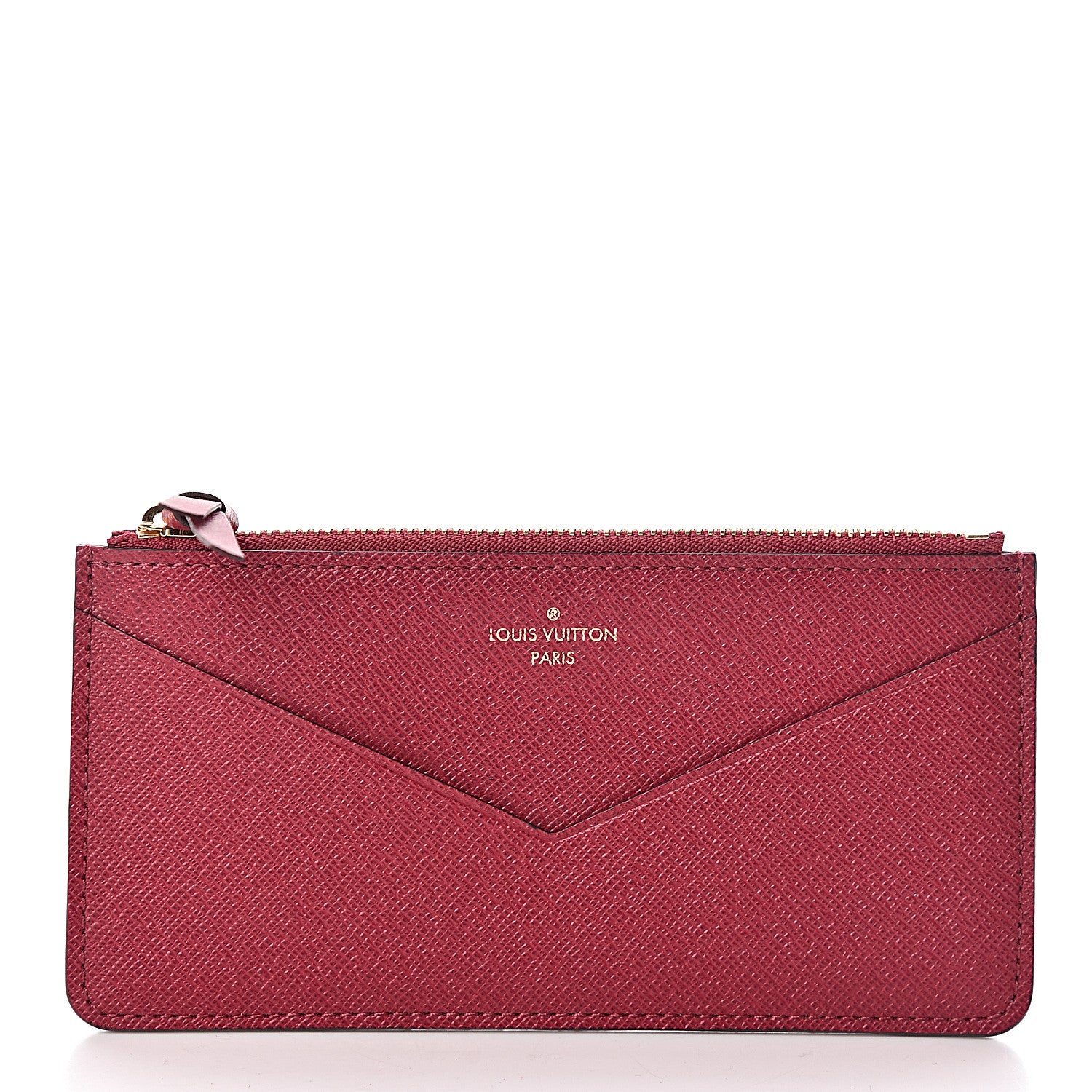 Louis Vuitton Calfskin Jeanne Wallet Zippered Insert Fuchsia 1 of 6