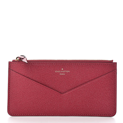 Louis Vuitton Calfskin Jeanne Wallet Zippered Insert Fuchsia 1 of 6