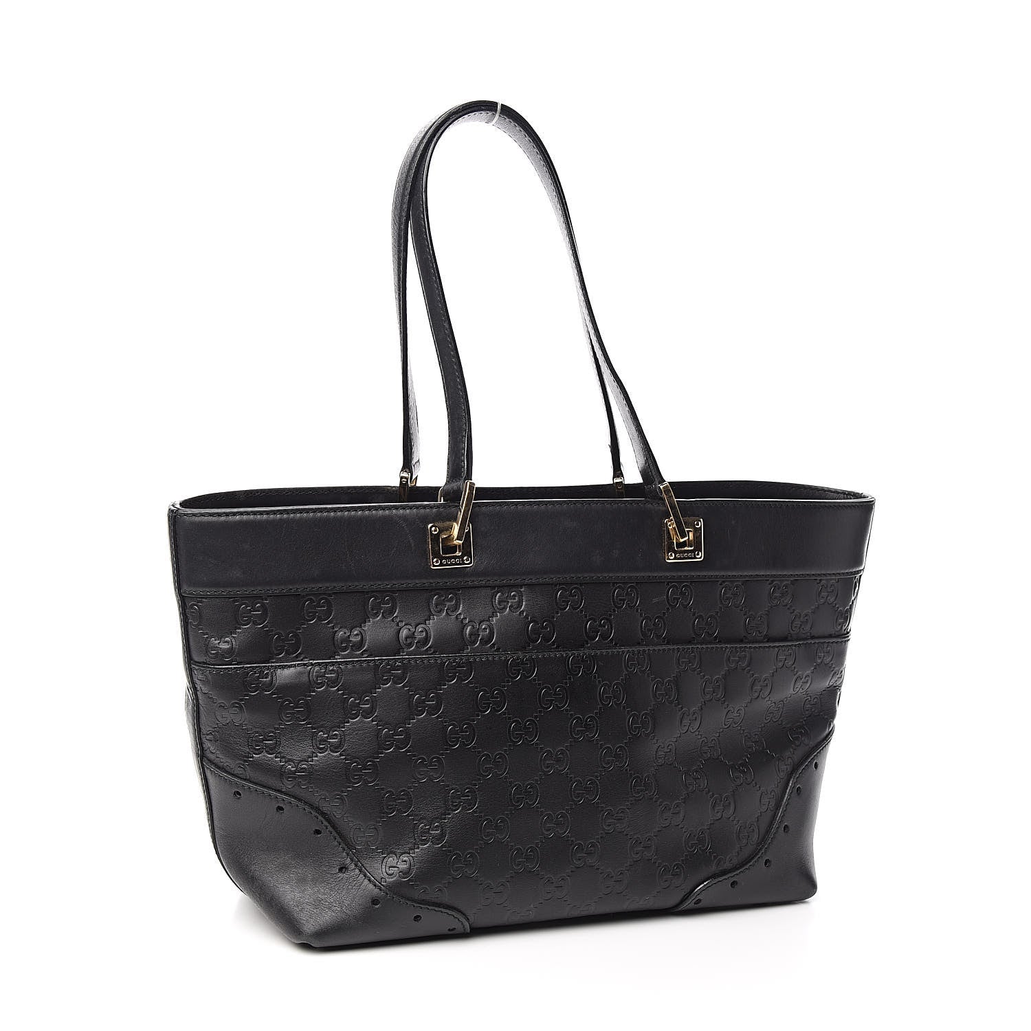 Gucci Guccissima Large Punch Tote Black 3 of 12