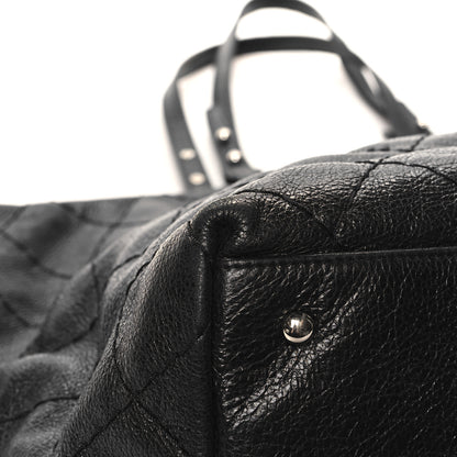 Chanel Glazed Calfskin Large On The Road Tote Black 11 of 14