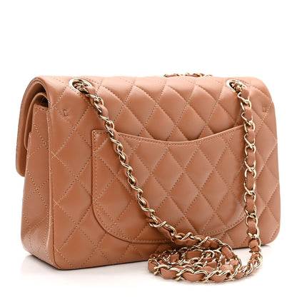 Chanel Lambskin Quilted Small Double Flap Brown 3 of 11