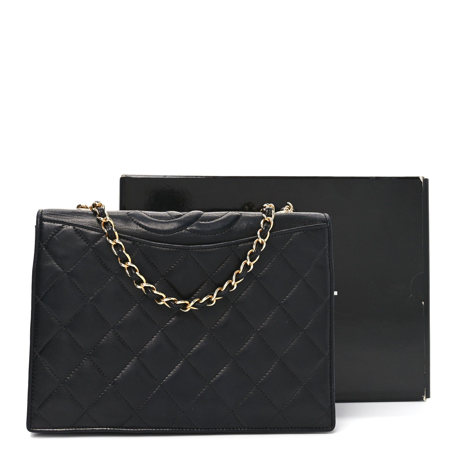 Chanel Lambskin Quilted CC Small Single Flap Black 12 of 12