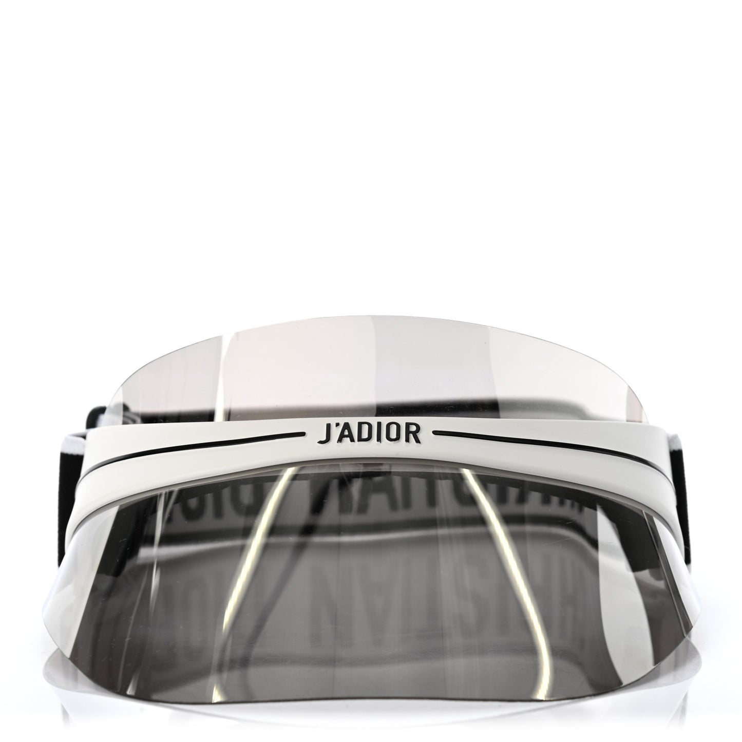 Mirrored DiorClub1 Sun Visor White Black