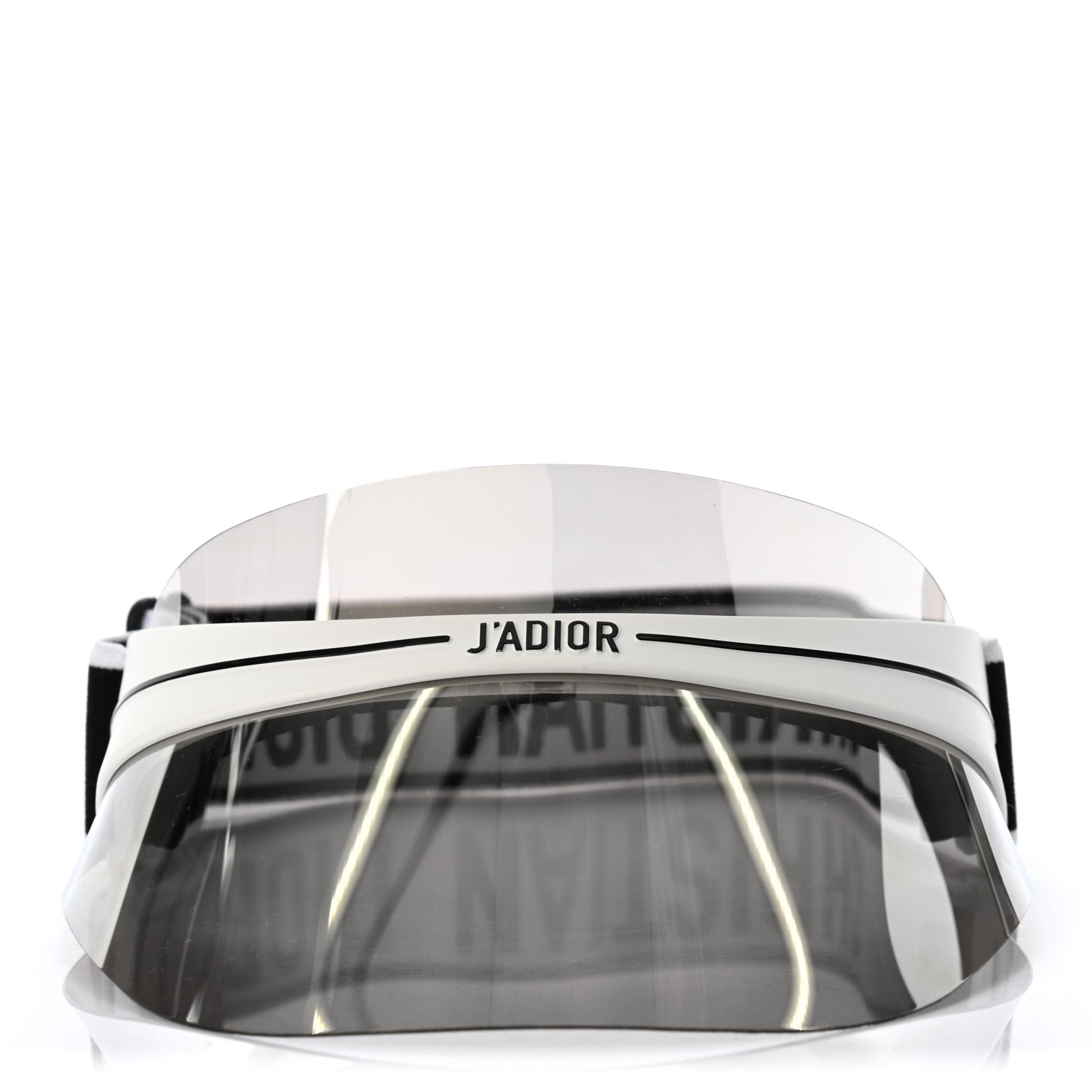Christian Dior Mirrored DiorClub1 Sun Visor White Black 3 of 7