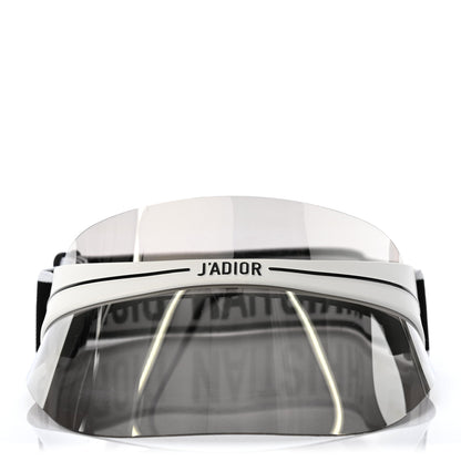 Christian Dior Mirrored DiorClub1 Sun Visor White Black 3 of 7