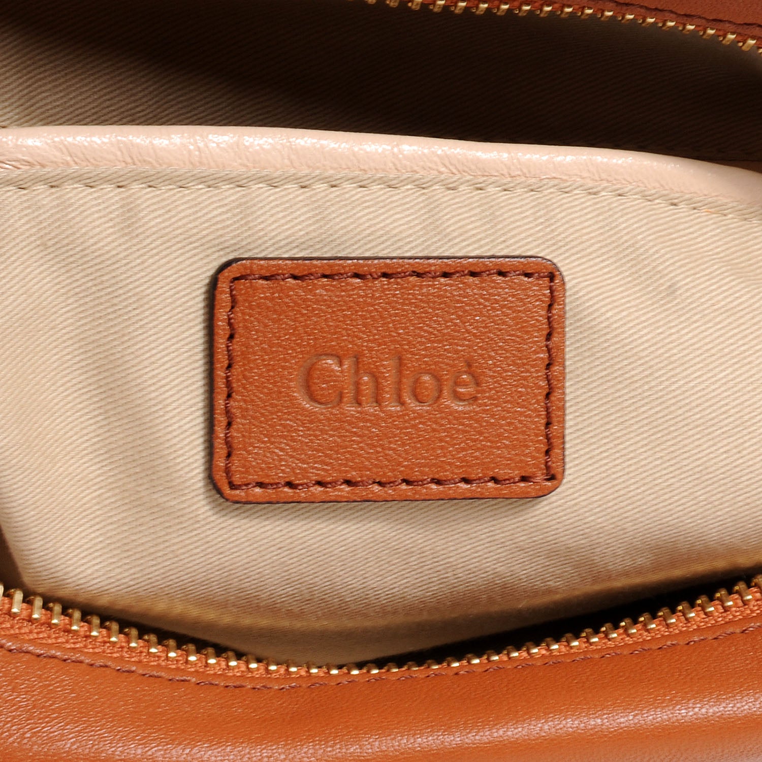 Chloe Leather Medium Military Paraty Armagnac 6 of 9