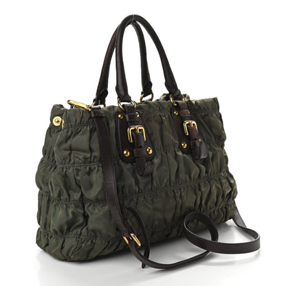 Prada Tessuto Nylon Gaufre Tote Fumo 3 of 10