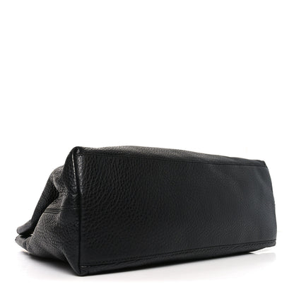 Gucci Pebbled Calfskin Medium Soho Chain Shoulder Bag Black 3 of 9
