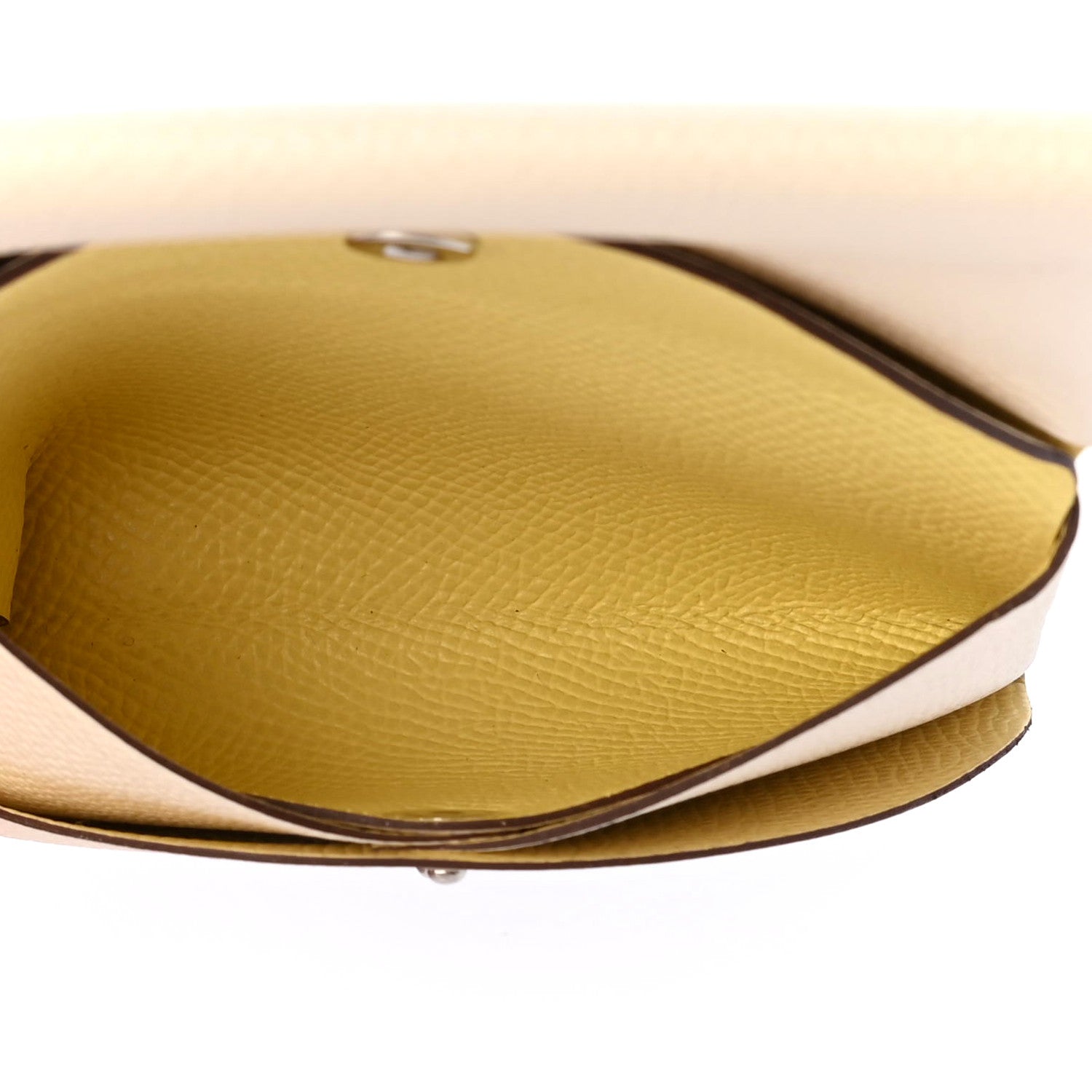 Hermes Epsom Verso Calvi Duo Card Case Nata Jaune Poussin 5 of 9