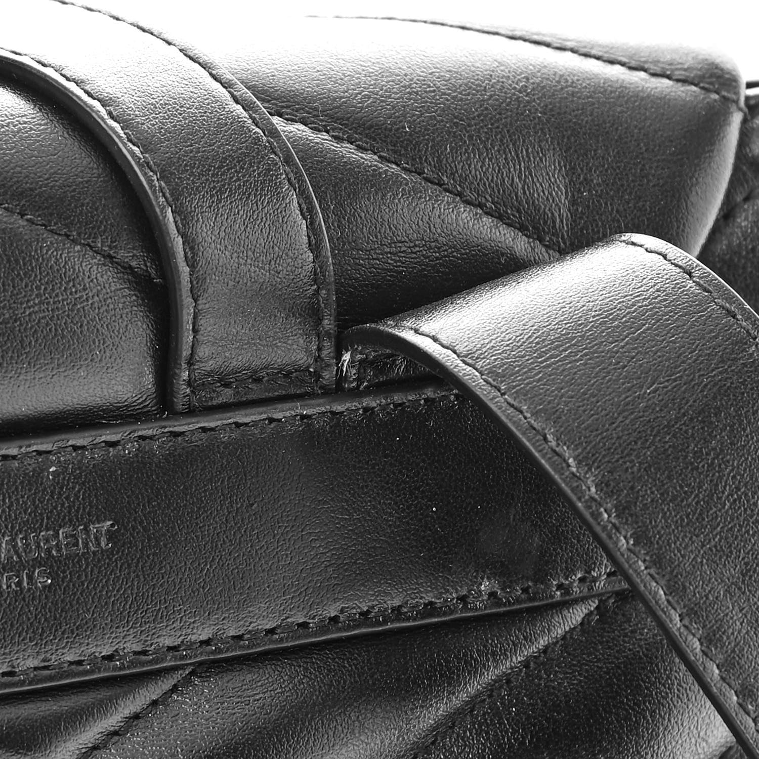 Saint Laurent Calfskin Y Quilted Monogram Small Loulou Backpack Black 13 of 13