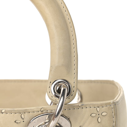 Christian Dior Nubuck Perforated Medium Lady Dior Beige 17 of 18