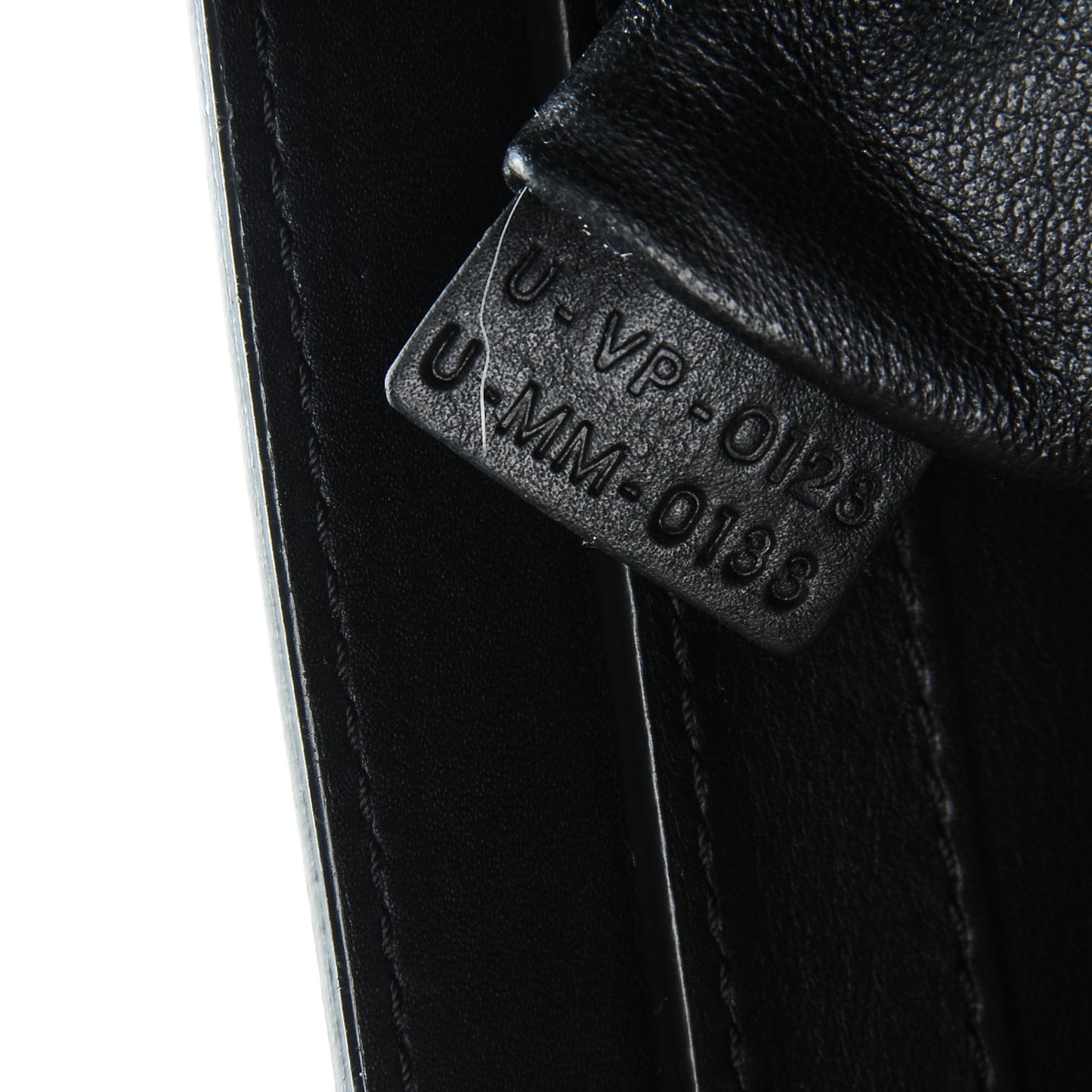 Textured Calfskin Micro Tri-Color Luggage Navy Blue