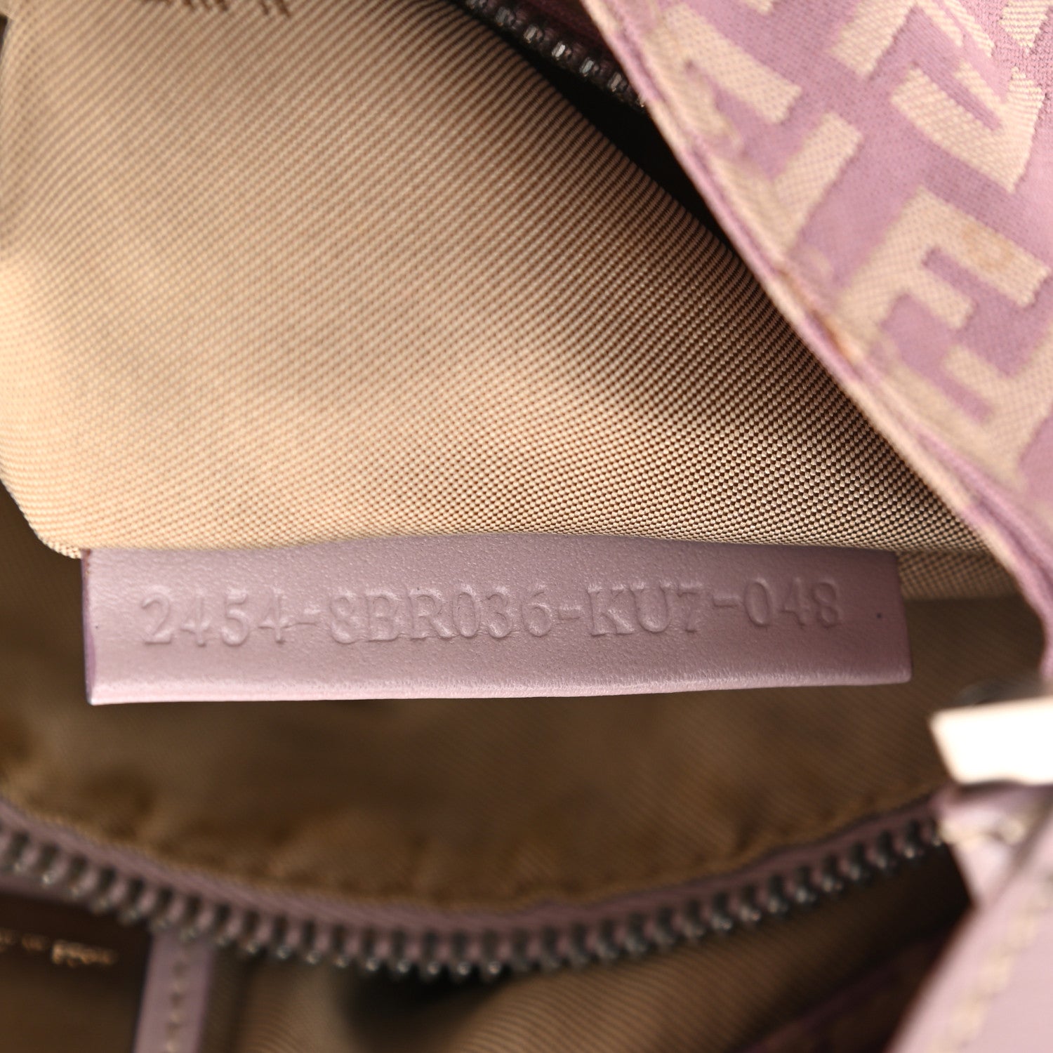 Fendi Zucchino Cuoio Hobo Lilla 8 of 10