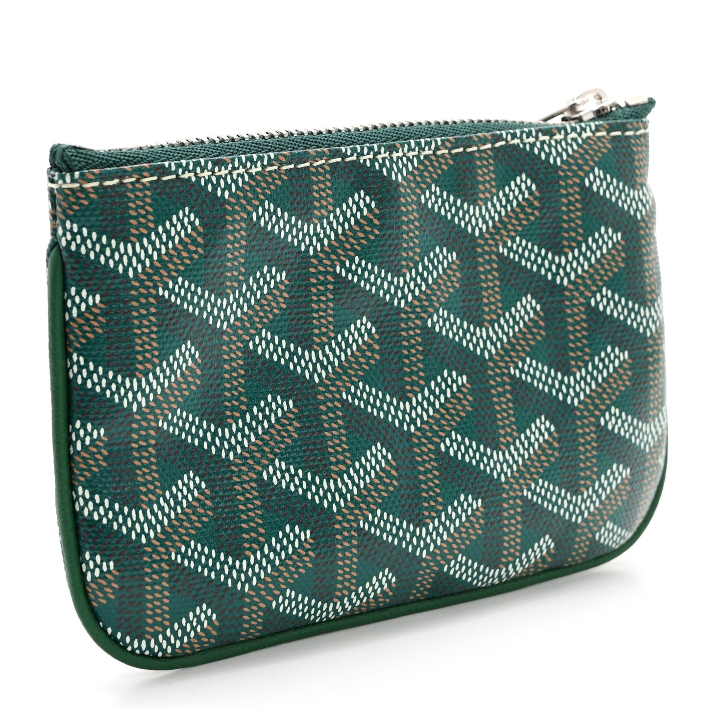 Goyardine Nano Senat Key Pouch Green