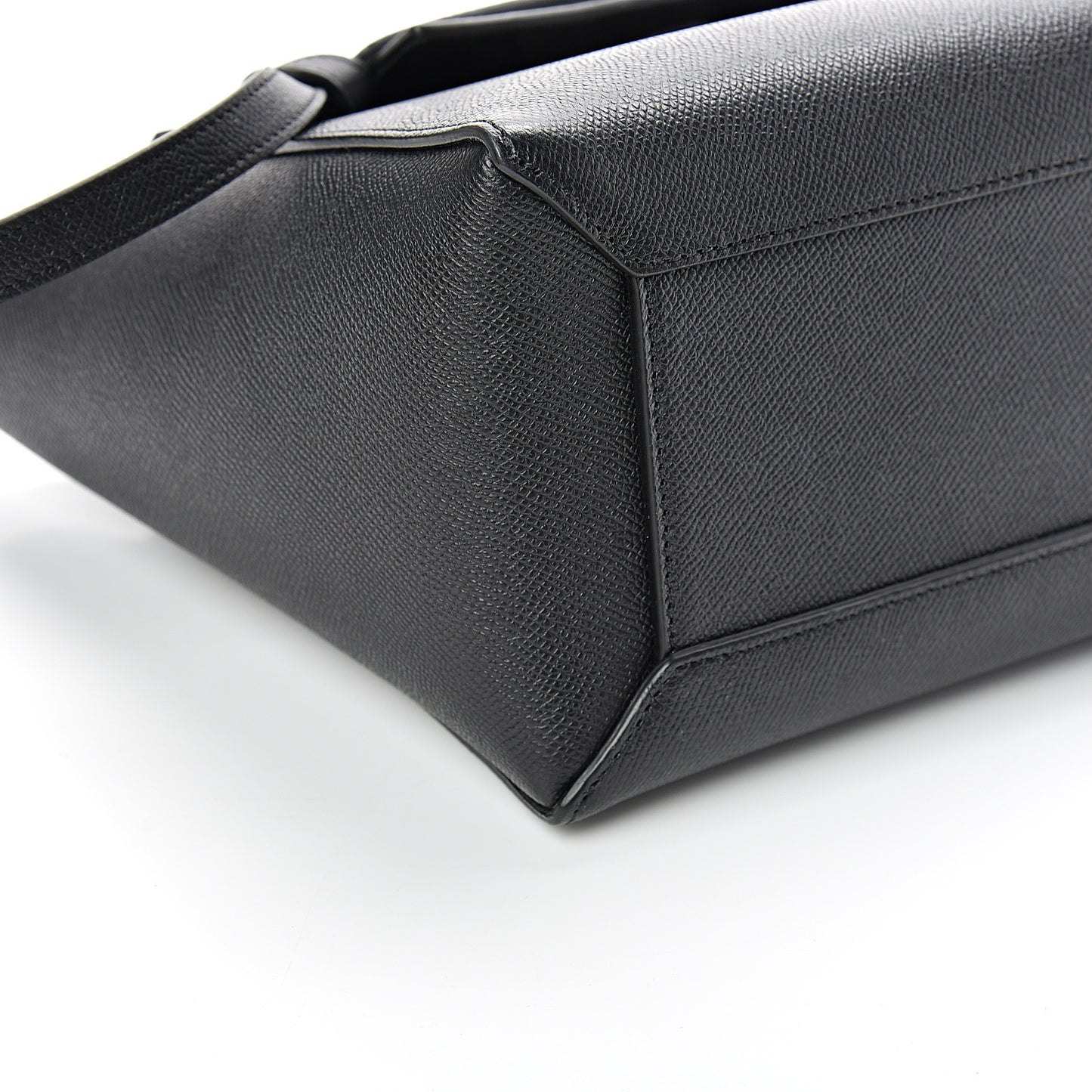 Grained Calfskin Micro Belt Bag Black