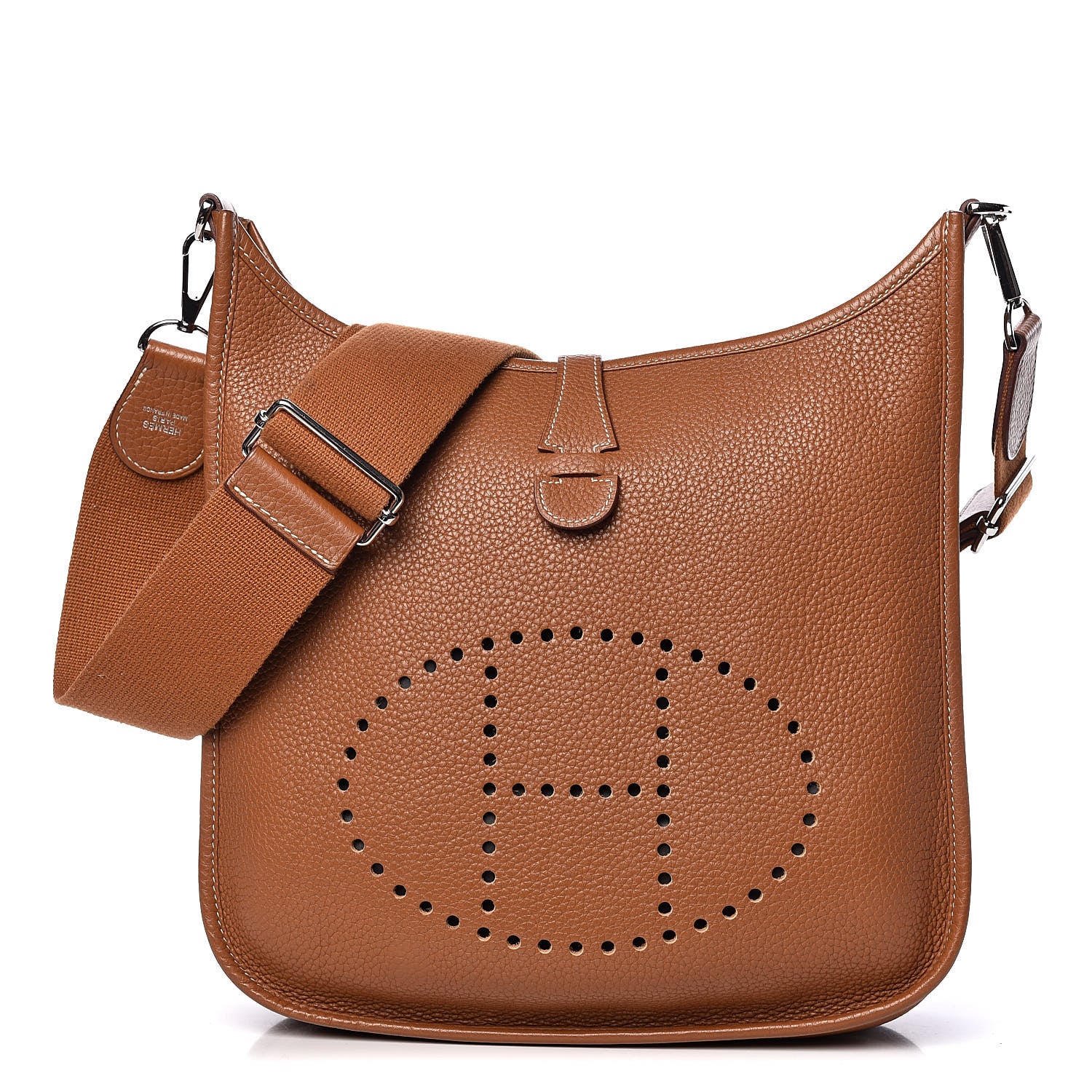 Hermes Taurillon Clemence Evelyne III PM Gold 1 of 11