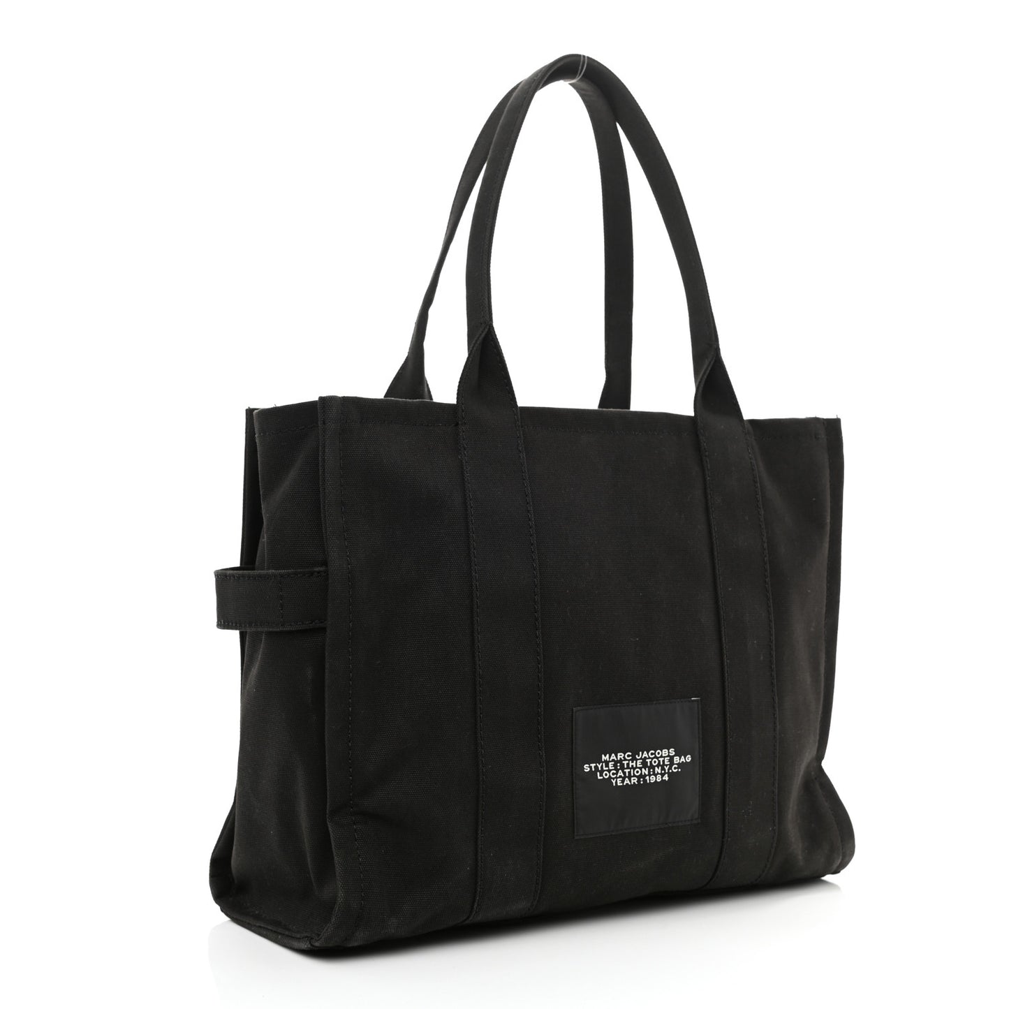 Cotton Canvas Large The Tote Bag Black