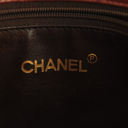 Chanel Lambskin Shopping Tote Brown 6 of 8