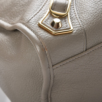 Balenciaga Chevre Gold Metallic Edge Hardware City Gris Taupe 9 of 9