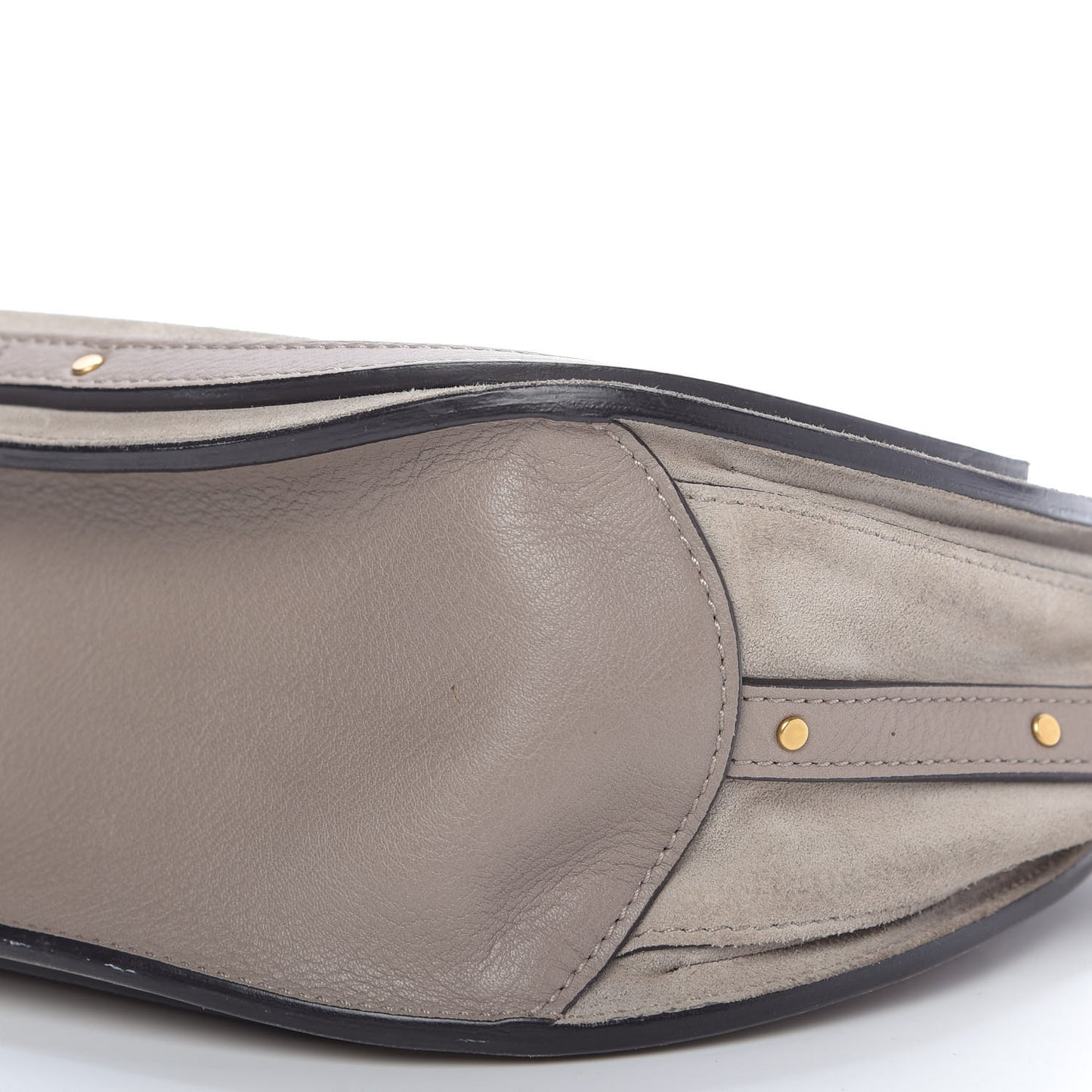 Calfskin Suede Medium Pixie Shoulder Bag Motty Grey
