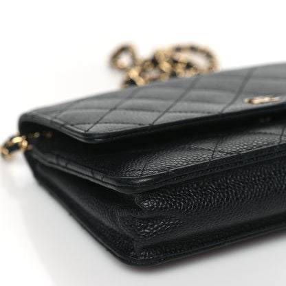 Chanel Caviar Quilted Wallet On Chain WOC Black 8 of 9