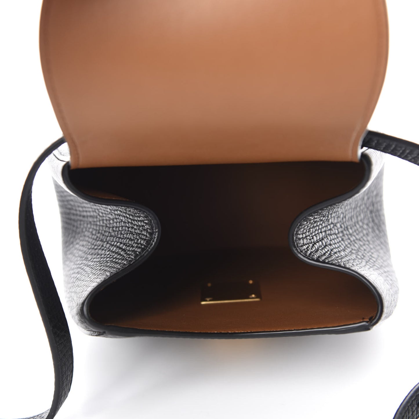 Palmellato Calfskin Rounded Belt Bag Black