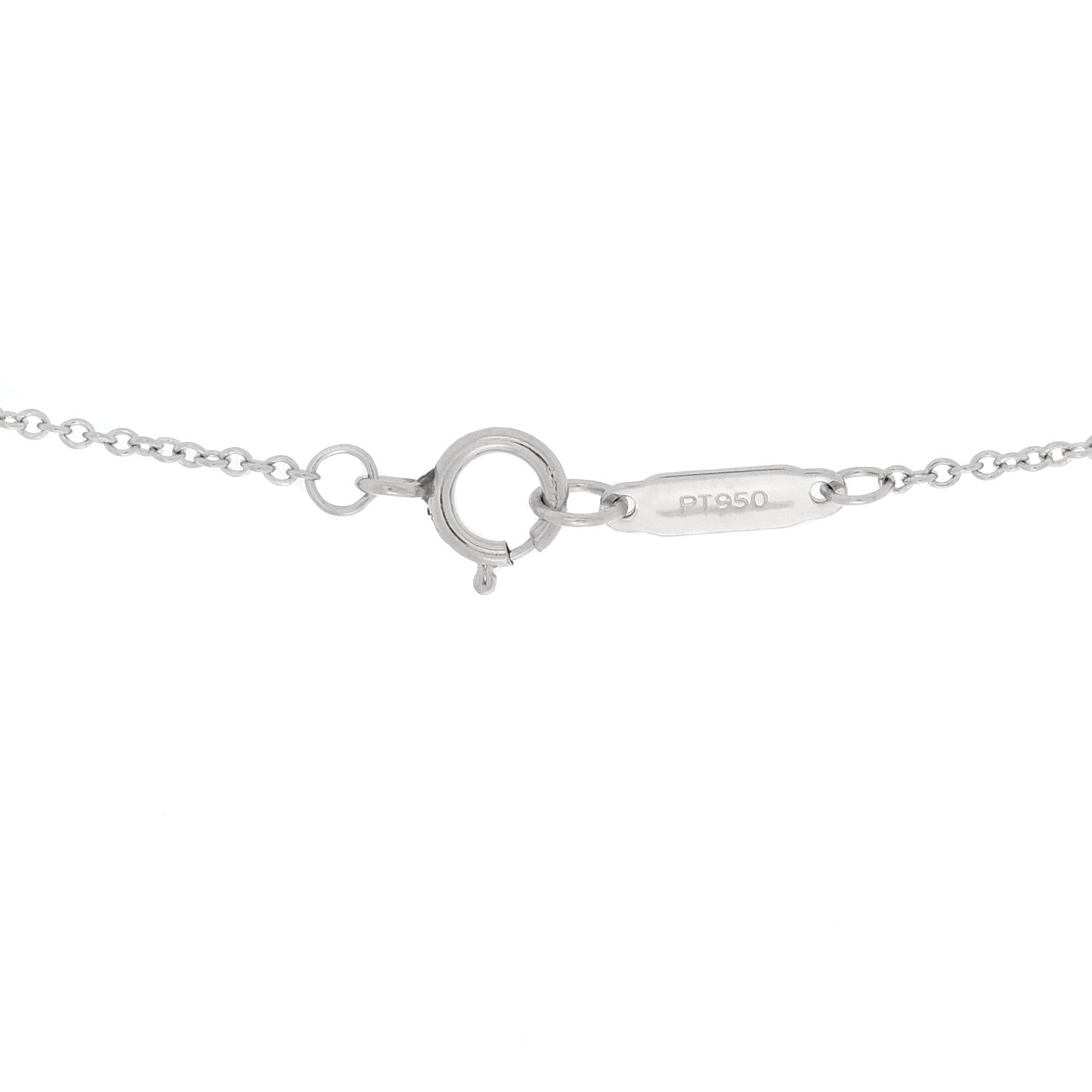 Tiffany Platinum Diamond Circlet Drop Pendant Necklace 3 of 3