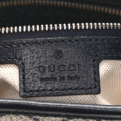 Gucci GG Supreme Monogram Textured Dollar Calfskin Web Small Jackie 1961 Hobo Beige Blue 6 of 11