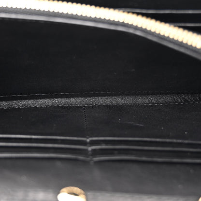 Burberry Patent Grainy Calfskin Henley Wallet On Chain Black 5 of 12