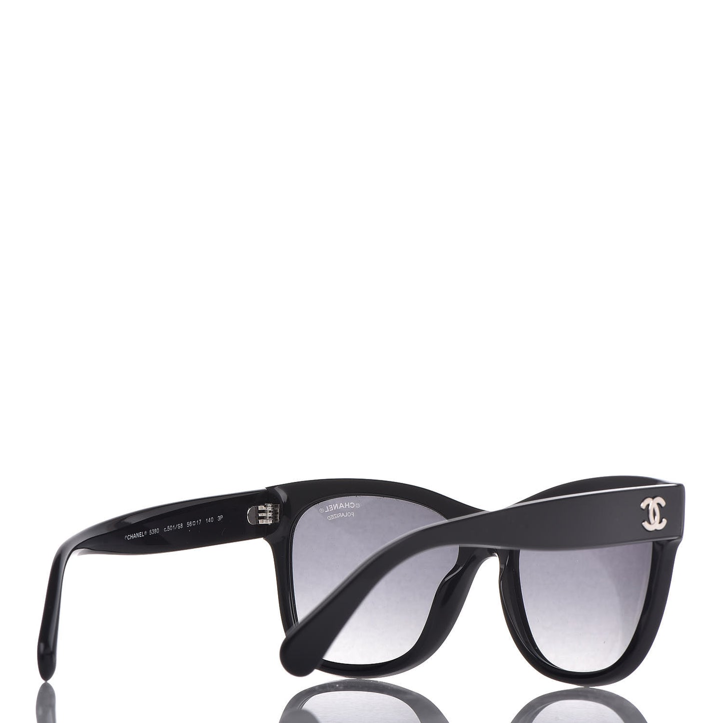 Polarized Square CC Sunglasses 5380 Black