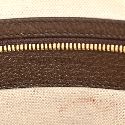 Gucci Monogram Jumbo GG Textured Dollar Calfskin Web Wristlet Messenger Bag Camel Ebony New Acero 7 of 12