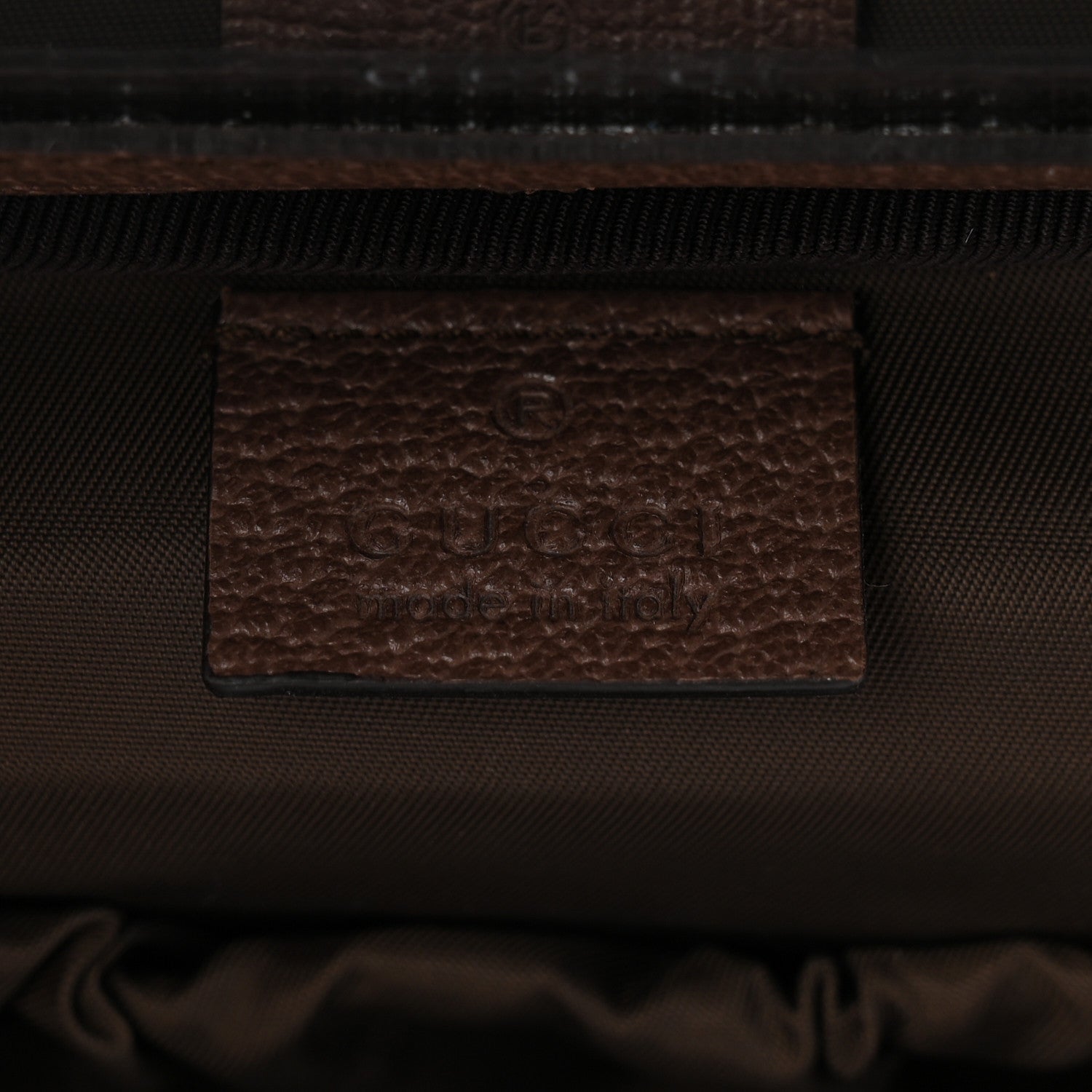 Gucci GG Supreme Monogram Textured Calfskin Web Ophidia Vanity Cosmetic Case Beige Ebony New Acero 6 of 9