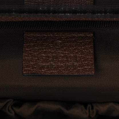 Gucci GG Supreme Monogram Textured Calfskin Web Ophidia Vanity Cosmetic Case Beige Ebony New Acero 6 of 9