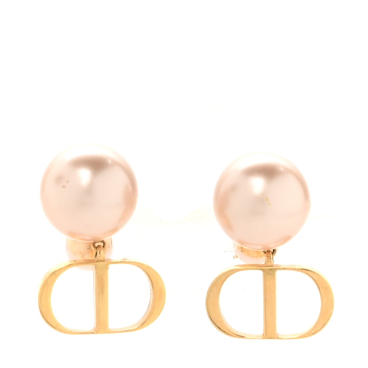 Pearl Mise En Dior CD Tribal Earrings Pink
