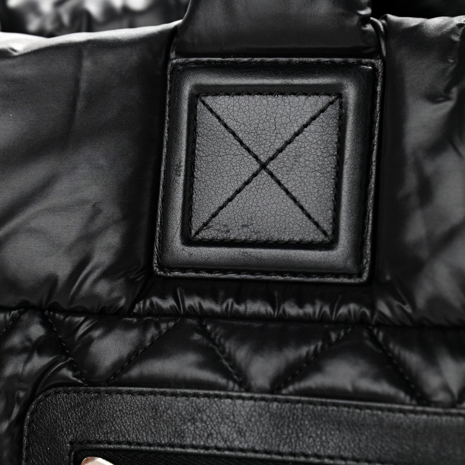 Chanel Nylon Quilted Large Coco Cocoon Tote Black 13 of 13