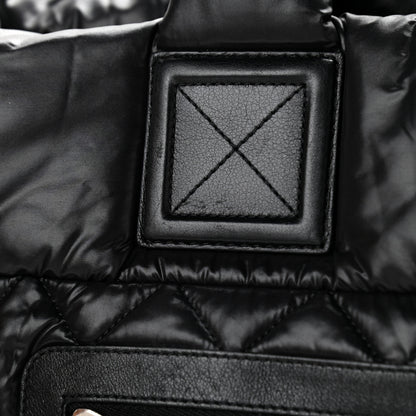 Chanel Nylon Quilted Large Coco Cocoon Tote Black 13 of 13