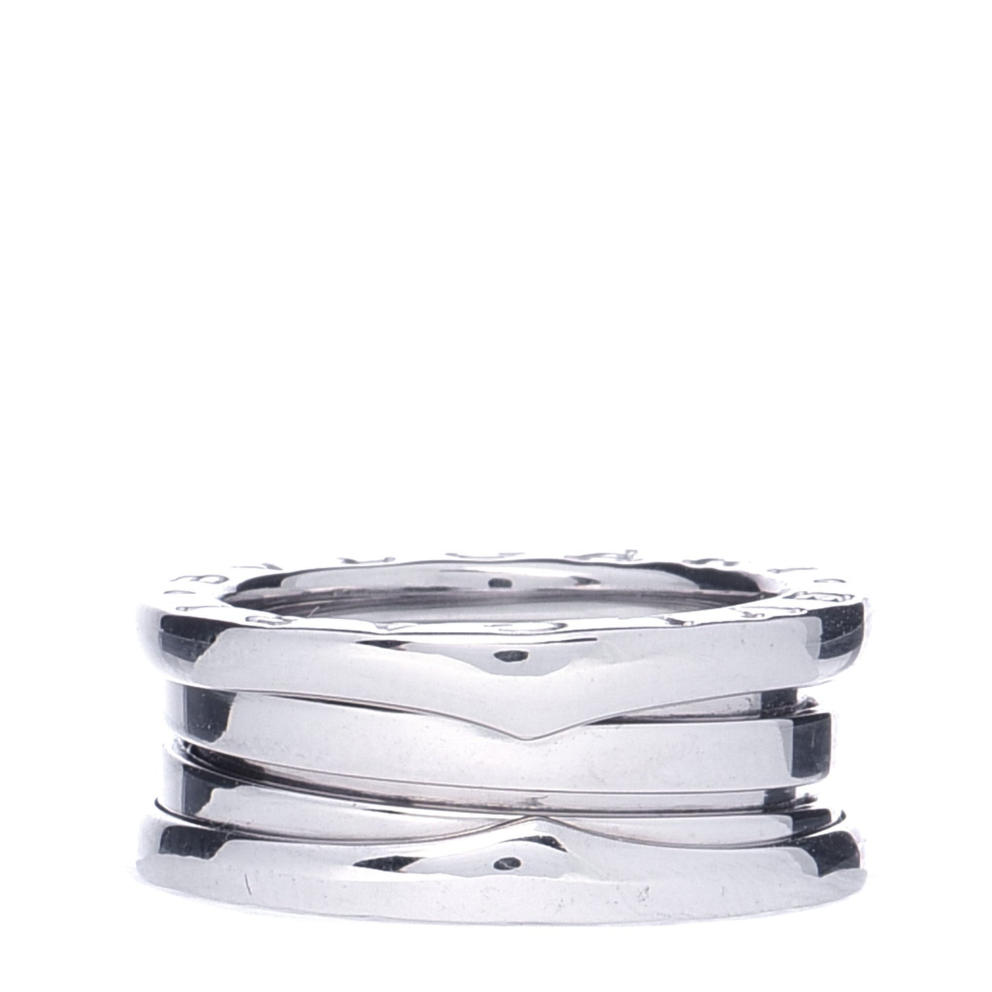 18K White Gold B.Zero1 Three-Band Ring 49 4.75