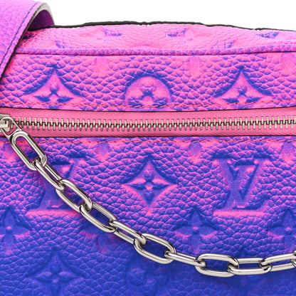 Louis Vuitton Taurillon Illusion Mini Soft Trunk Bleu Rose 7 of 8