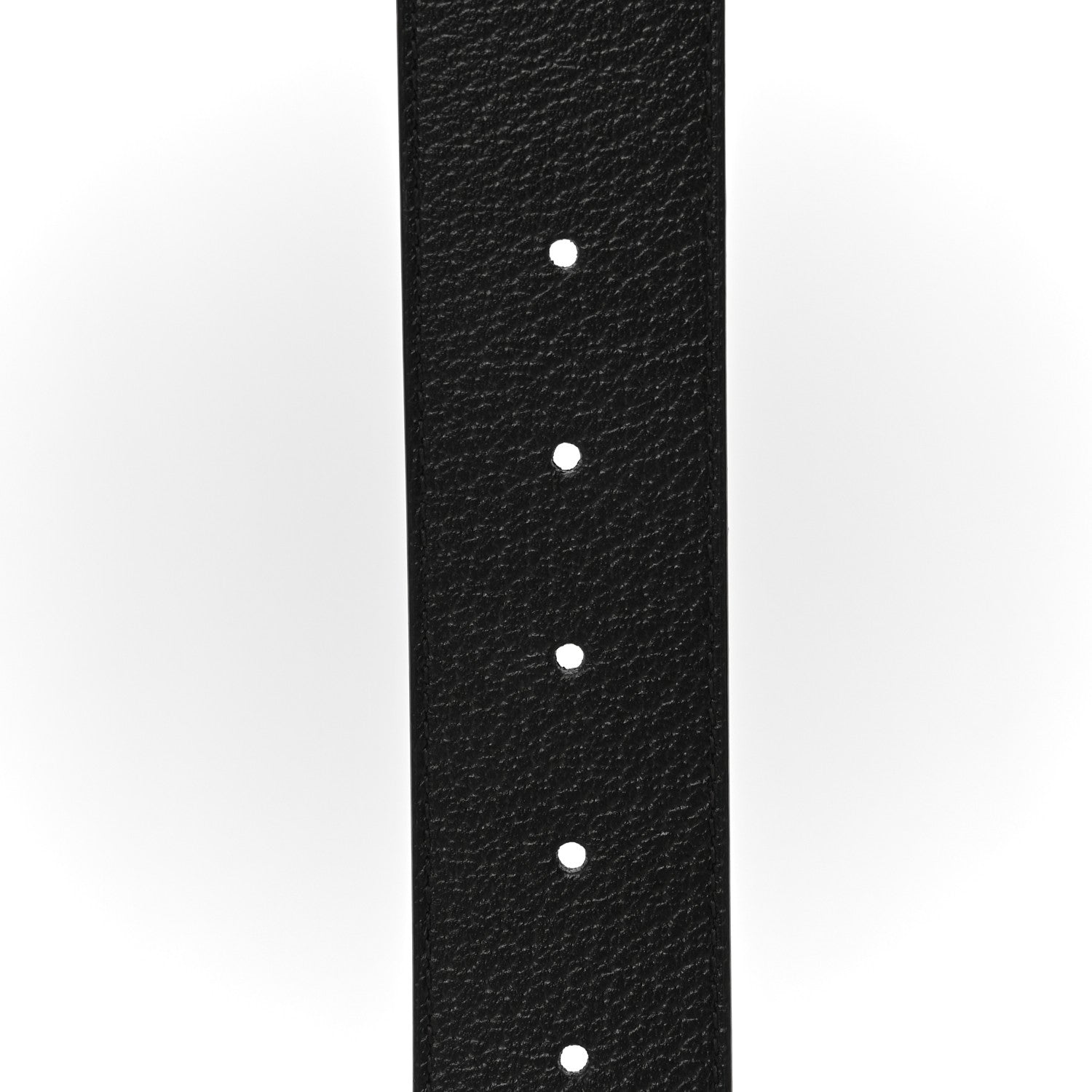 Gucci Textured Dollar Calfskin Nickel Double G 40mm Belt 90 36 Black 6 of 7